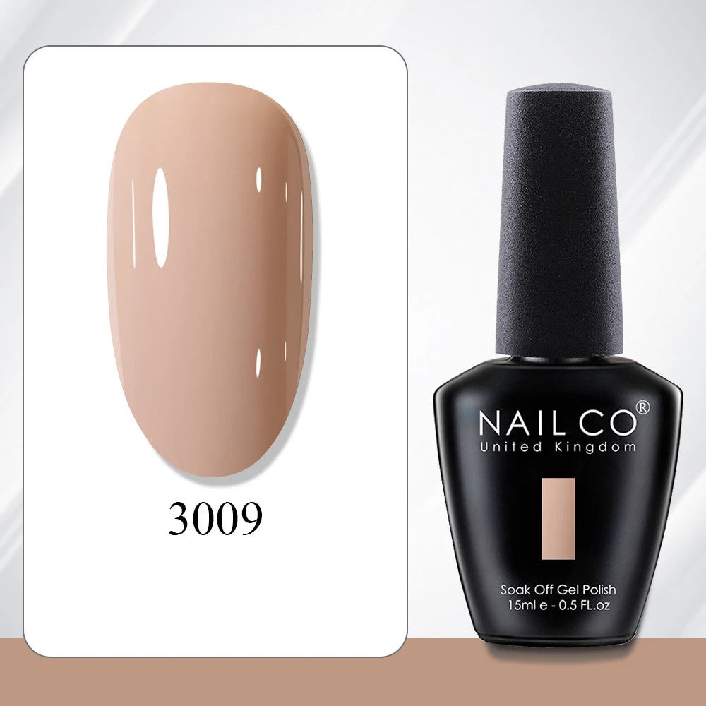 NAILCO 15ml Gel Polish Hema TPO Free Nail Art Semi Permanent UV Varnish Gel Manicure Top Coat Hybrid Gel Glue Nails Supply Ongle