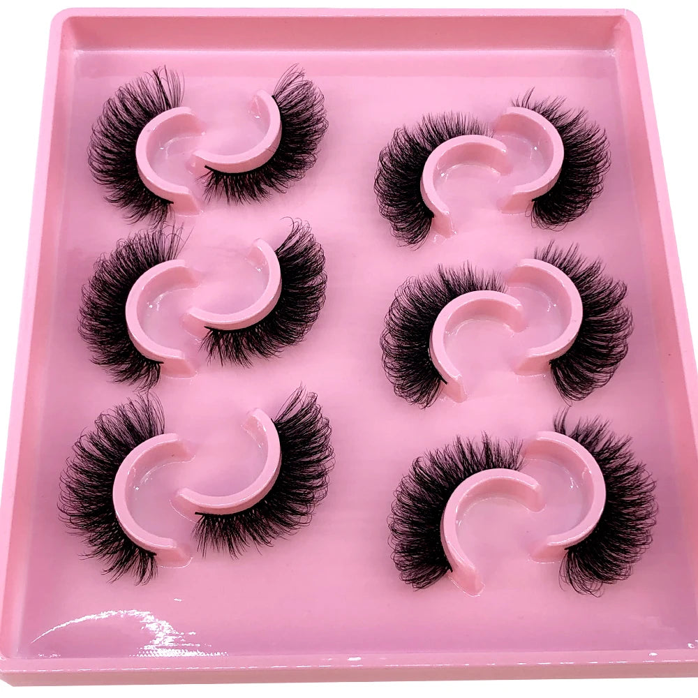 Cat Eye Lashes Realistic Messy Mink Eyelashes Natural long Full Strip Lashes Winged End Eye Elongated Fake Lashes Soft Eyelashes