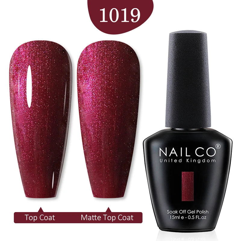 NAILCO Red Colors Series 15ML Nail Gel Polish Nail Supplies Semi Permanent For Nail  Art Manicure Soak Off LED UV Hybrid Varnish