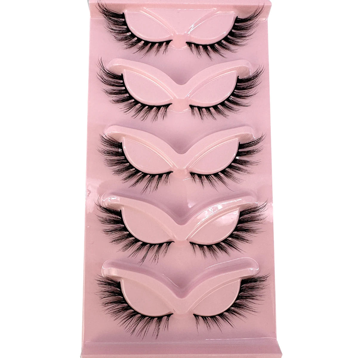 New Cat Eye Lashes Mink Eyelashes 3D Curl Winged Natural Realistic Messy End Eye Elongated Thick False Eyelashes Soft Fake Lashe