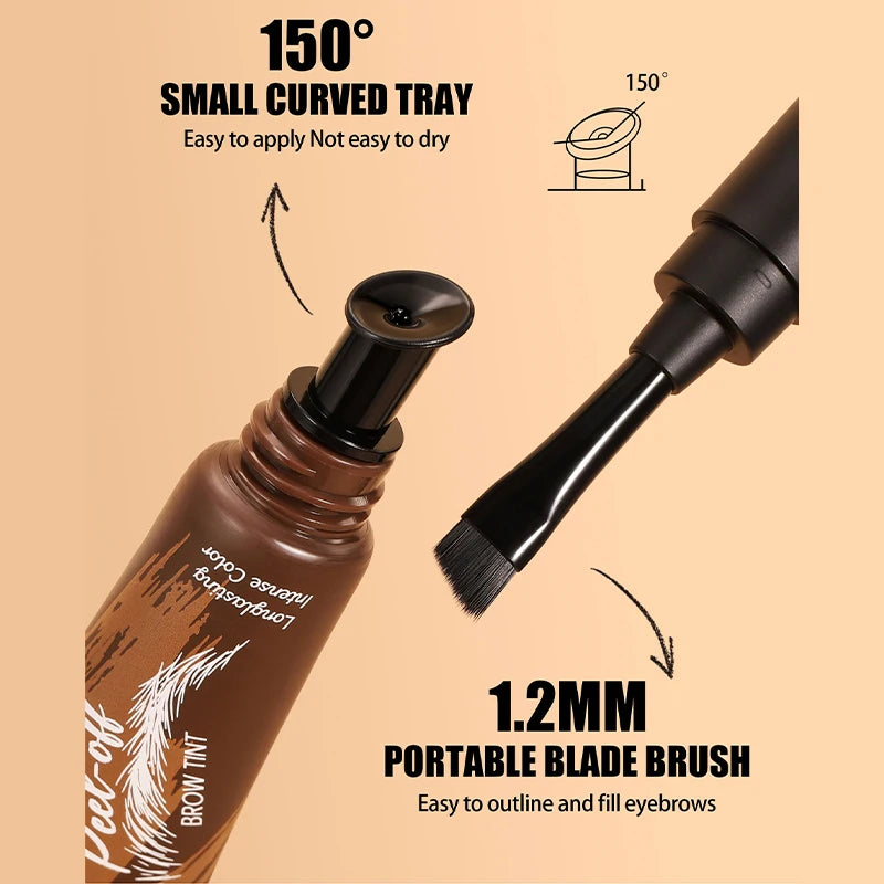 Eyebrow Dye 5-color Peel-off Waterproof  Long-lasting Dye Natural And Easy To Color Beginner-friendly Quick-drying Eyebrow Dye