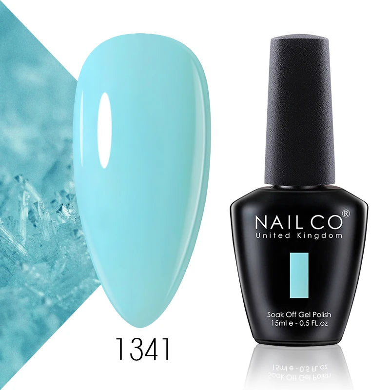 NAILCO 15ml Blue Gel Polish UV Gel Polish Varnish Hybrid DIY Nails For DIY Manicure Semi Permanent Soak Off LED Gel Nail Polish