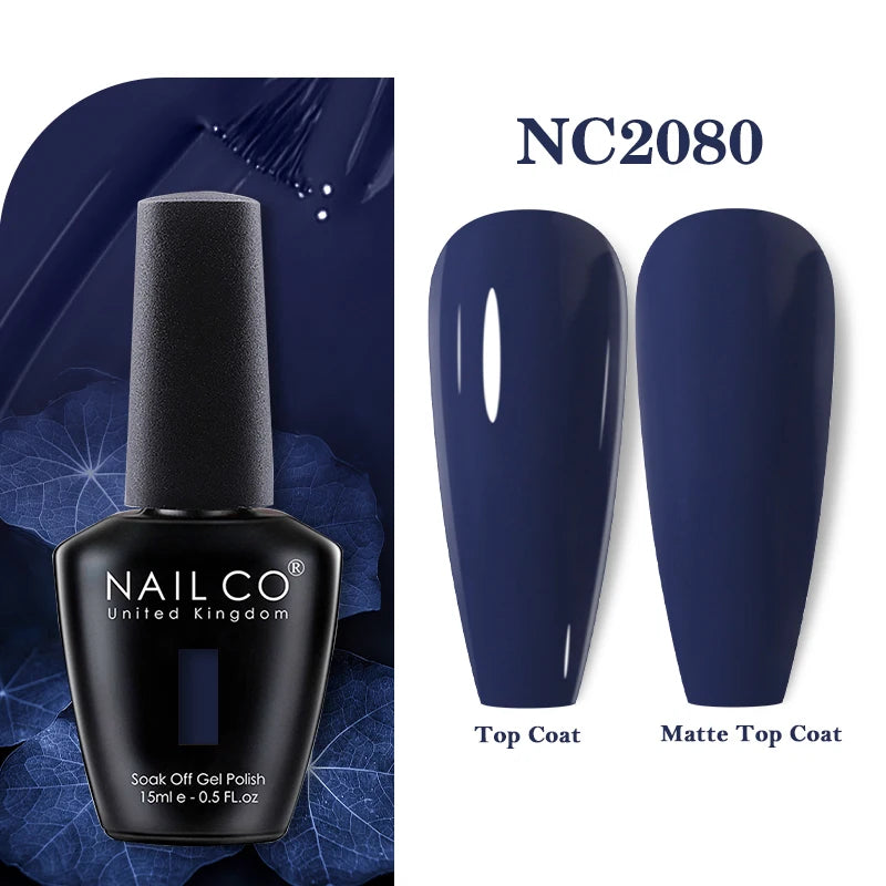 NAILCO 15ML Top coat Base coat Gel nail polish nails art Semi Permanent Lacquer Varnish Hybrid nail supplies for professionals