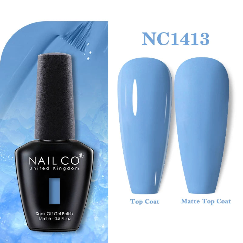 NAILCO 283Colors Gel Nail Polish Top Base Vernis Semi Permanent UV Gel Varnish Nails Art Varnish Hybrid Manicure