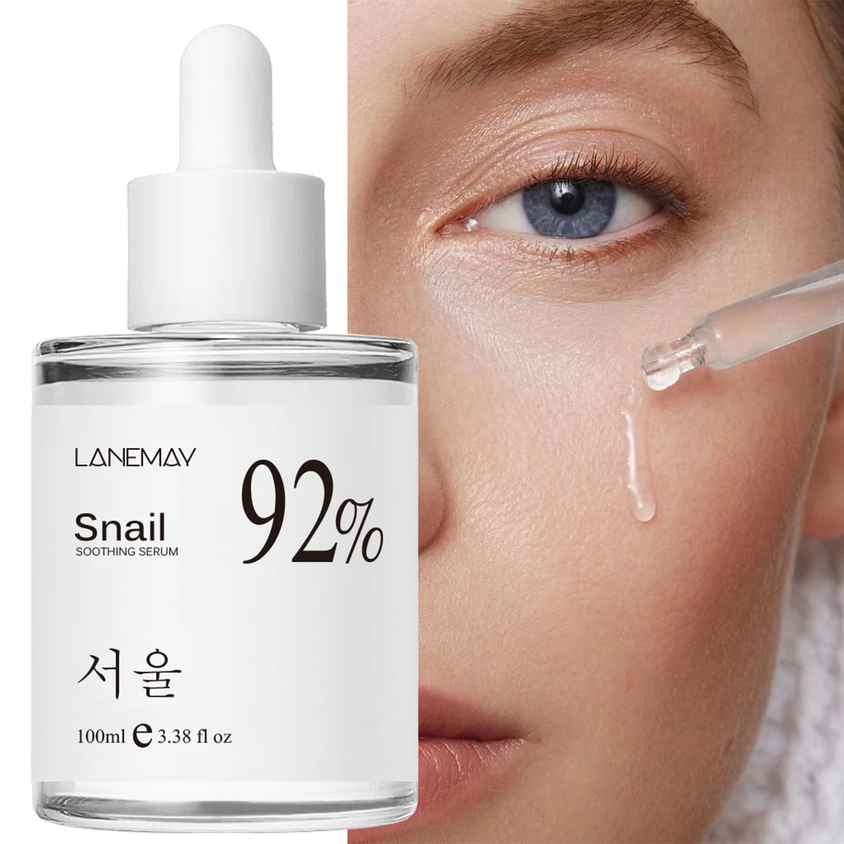 100ml 92% Snail Essence Soothing Face Serum Facial All in One Facial Serum Hydrating and Moisturizing Skin Care 5 sold