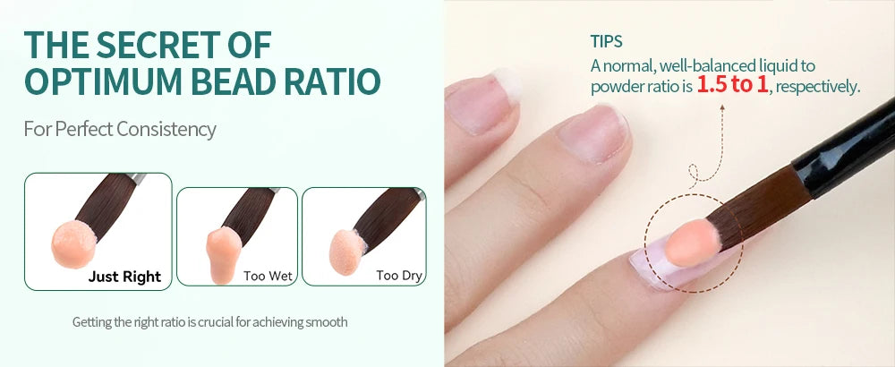 NAILPOP Professional Acrylic Nail Powder Clear/Nudes/Pink Ultra Fine for Acrylic Nail Art 3D Tips Carving French Nails Extension