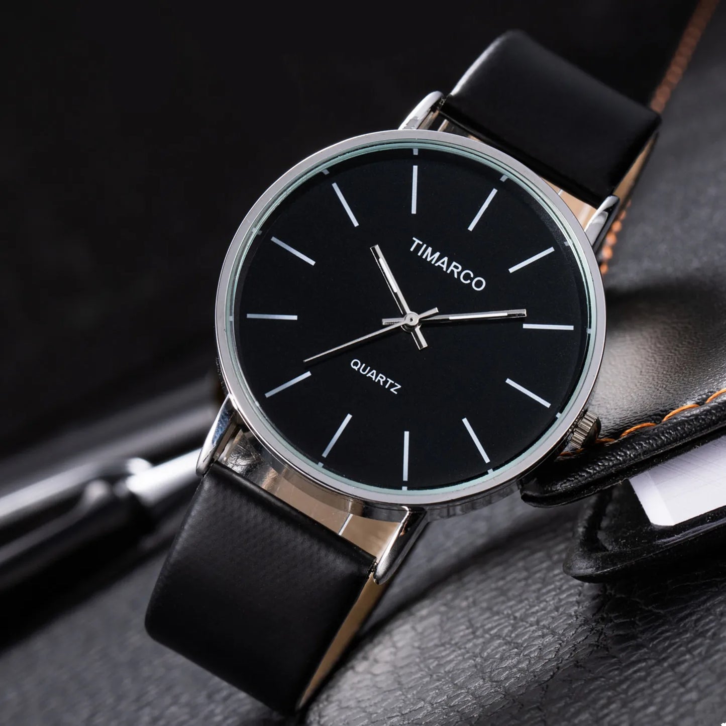 Women's Watches Simple Style Watch Fashion Metal Round Dial Analog Quartz Watch for Men Women Minimalist Watch Quartz Clock
