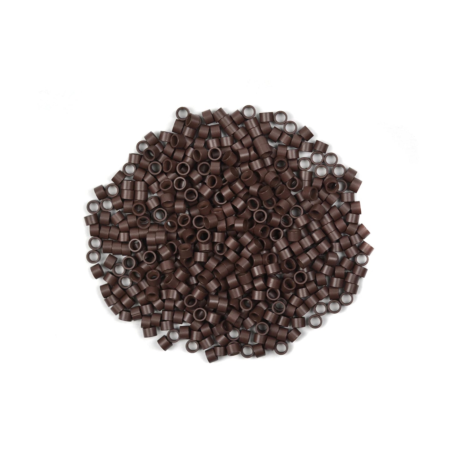 500 Pcs Hair Extension Beads 4.0X2.8X2.8mm 7 Colors Micro Rings/Links/Beads Without Silicone Hair Extensions Tools