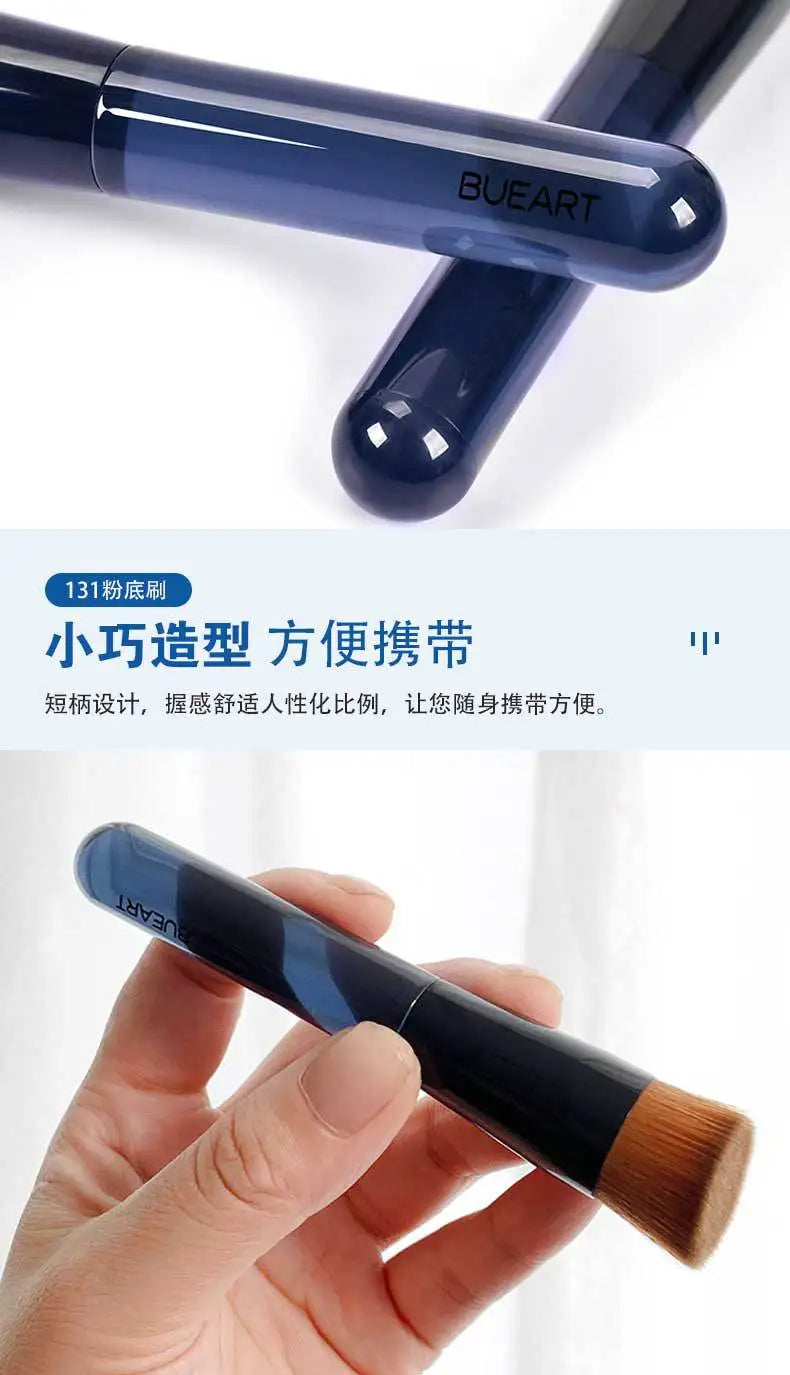 Flat Head Liquid Foundation Brush Angled Foundation Brush Tool Face Contour Foundation Concealer Makeup Brush