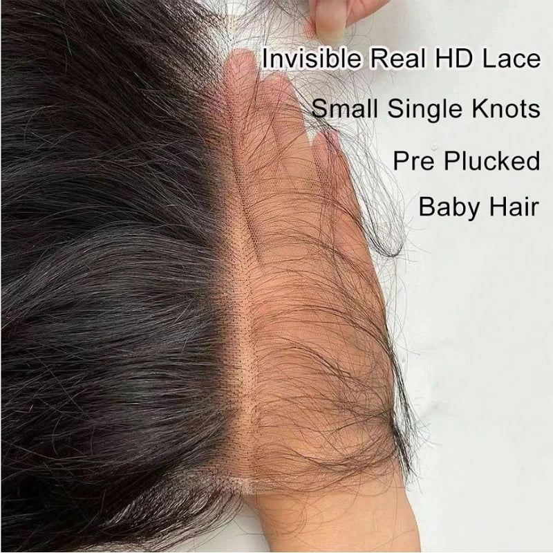 13x4 Lace Frontal Straight Hair - Pre-Plucked Brazilian Lace Closure