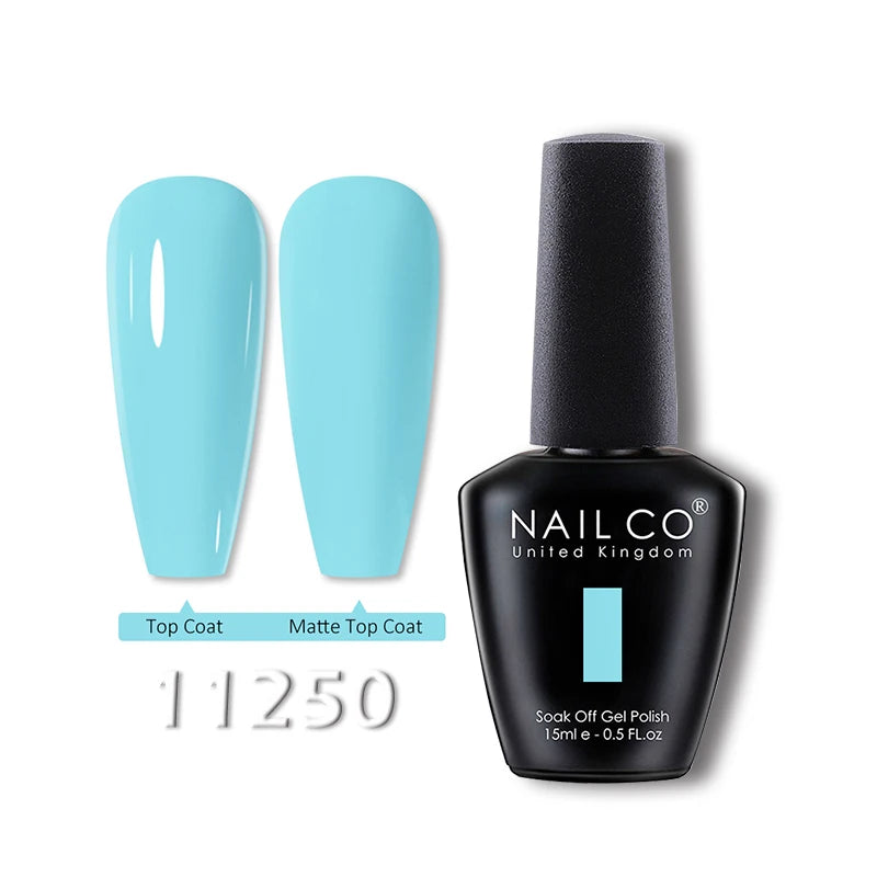 NAILCO 15ml Translucent Gel Nail Polish Semi-permanent Enamels Varnish For UV Nails Art Hybrid LED Nail Gel Transparent Manicure