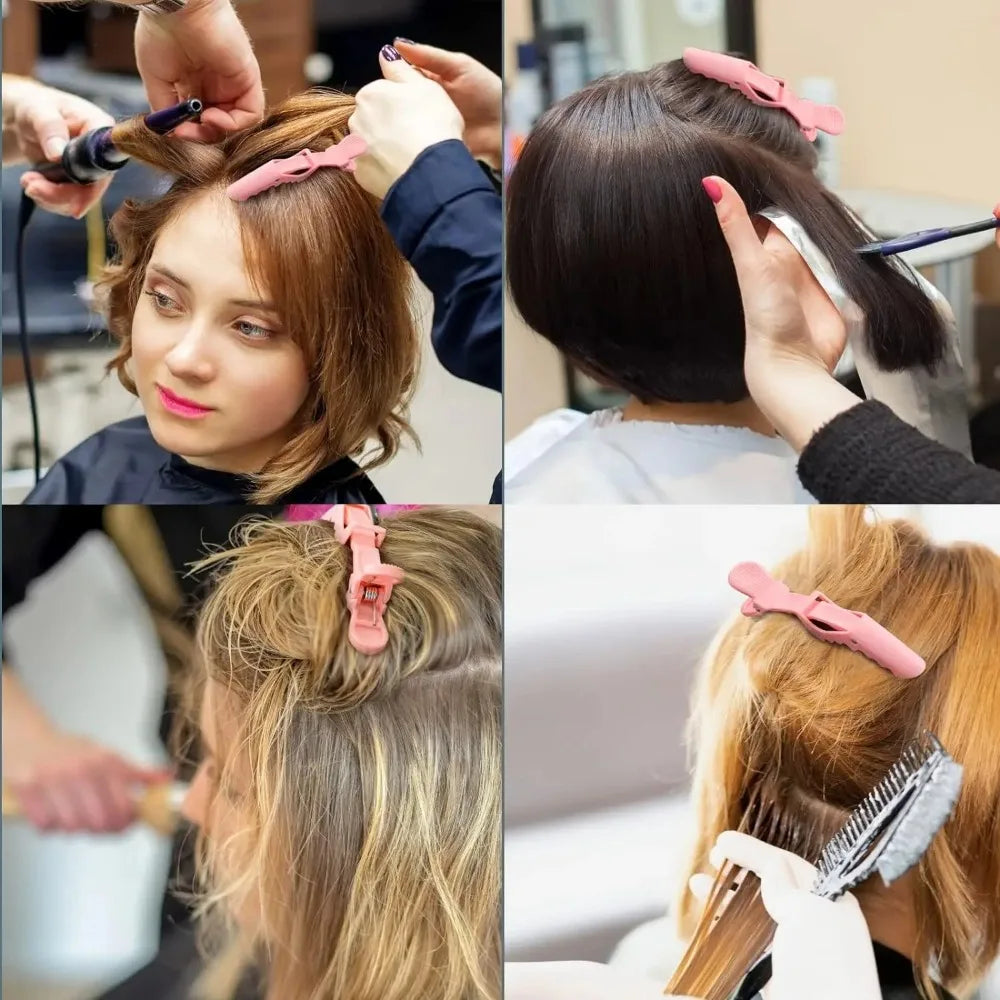 5PCS Alligator Hair Clip Hairdressing Clamps Plastic Hair Claw Hairpins Barber Clips for Salon Styling Tools  Hair Accessories