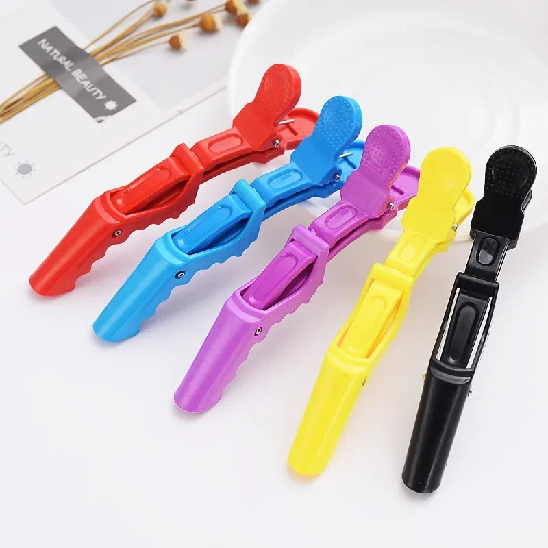 5PCS Alligator Hair Clip Hairdressing Clamps Plastic Hair Claw Hairpins Barber Clips for Salon Styling Tools  Hair Accessories