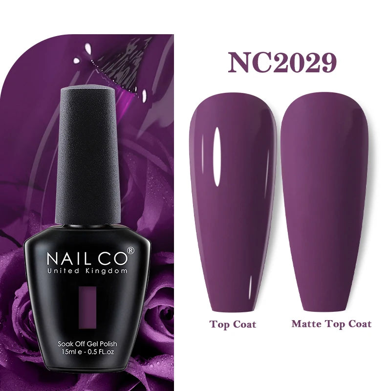 NAILCO 15ML Top coat Base coat Gel nail polish nails art Semi Permanent Lacquer Varnish Hybrid nail supplies for professionals