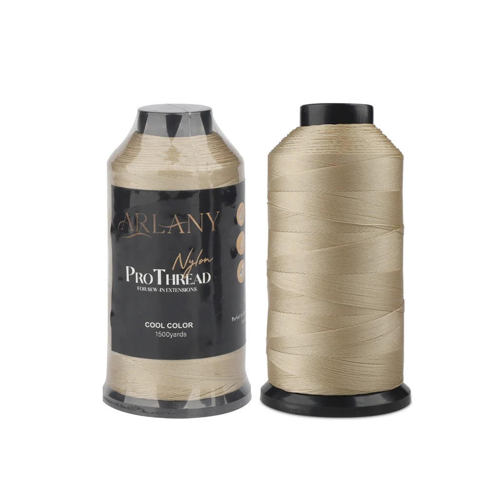 ARLANY Weft Hair Extension Sewing Thread 1500 Yards - Nylon Bonded Thread