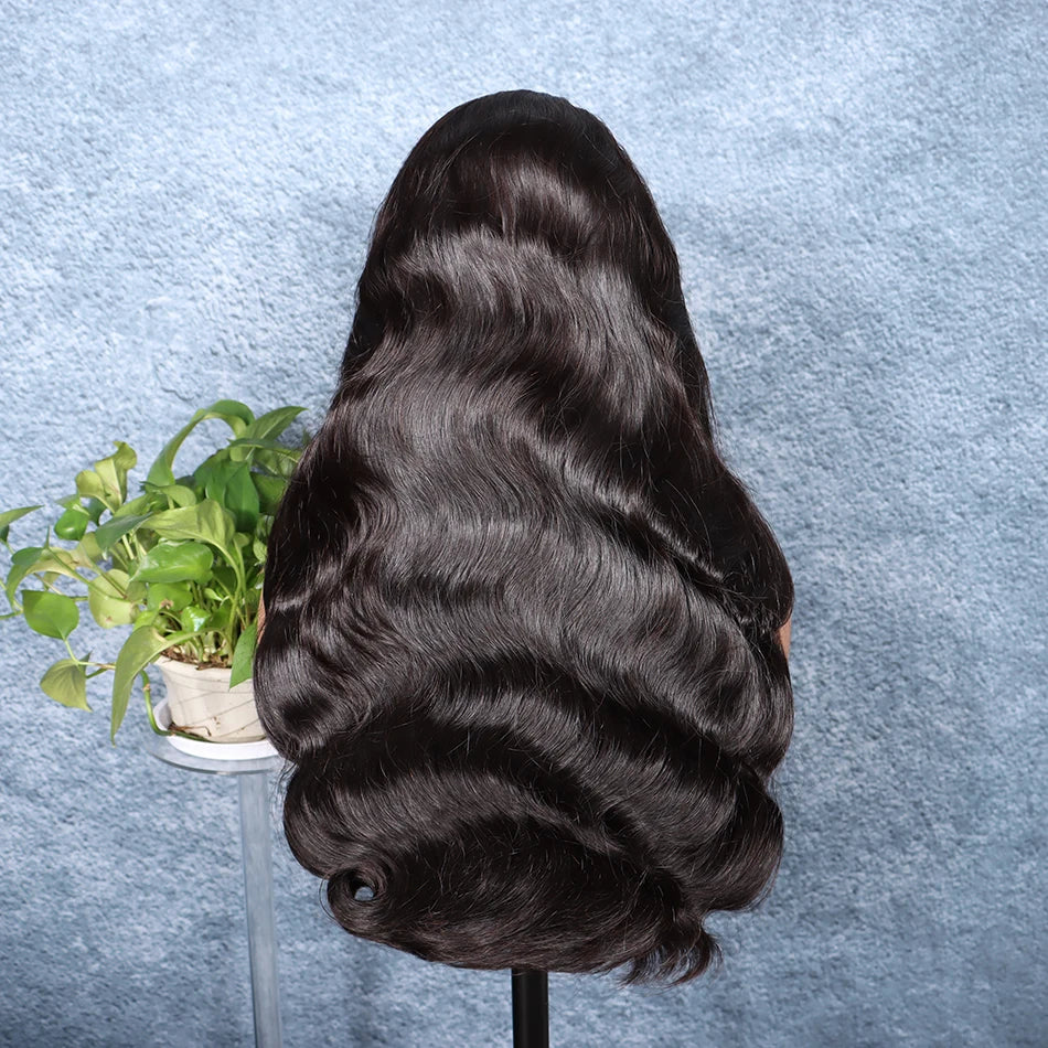 Super Double Drawn Human Hair Wigs HD Lace Body Wave 13x4 Lace Frontal Wig 200 250% Density Vietnamese Raw Virgin Hair For Women