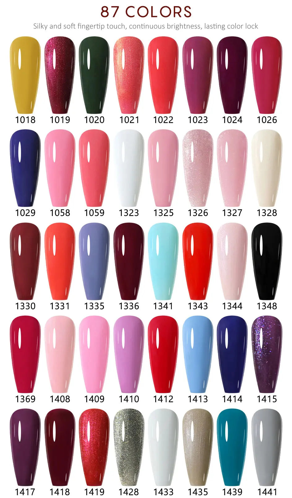 NAILCO 283Colors Gel Nail Polish Top Base Vernis Semi Permanent UV Gel Varnish Nails Art Varnish Hybrid Manicure