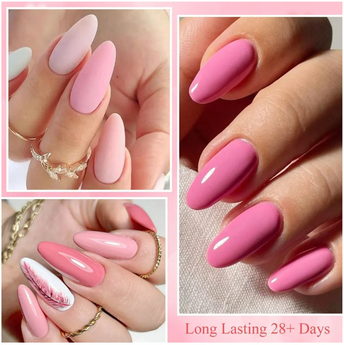 6pcs Gel Nail Polish Set HEMA Free 7ml Semi Permanent Soak Off UV Gel Varnish Nail Art Decoration Christmas Nails Nail Supplies