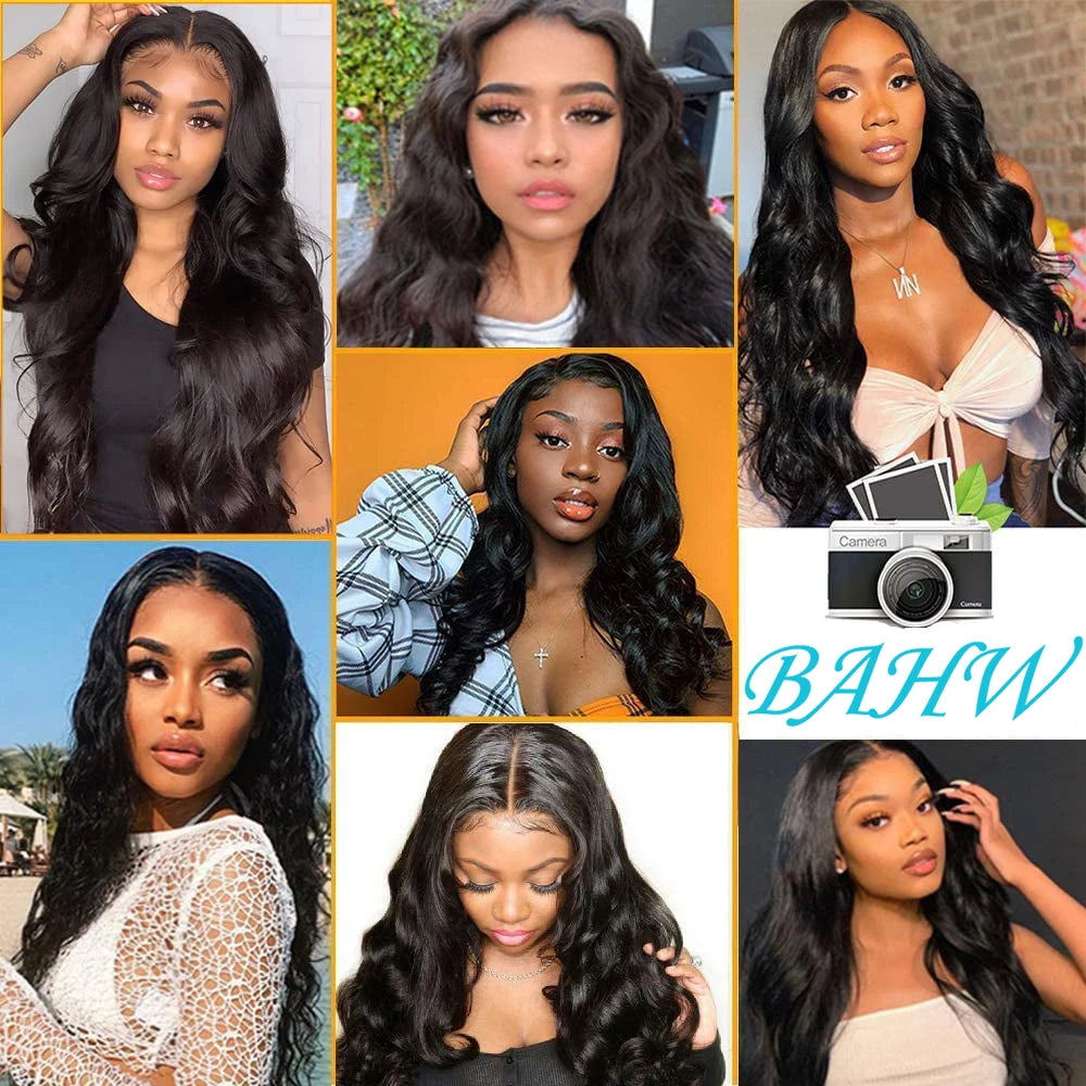 Body Wave Bundles Human Hair Indian Hair Weave Bundles 1/3/4 Pcs Bundles Natural Black 10-30 Inch Remy Hair Extensions Tissage
