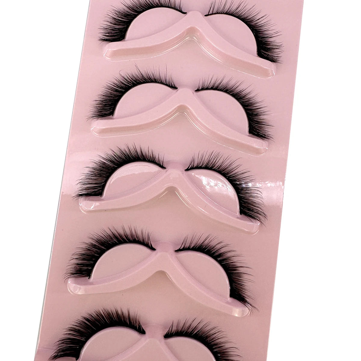 New Cat Eye Lashes Mink Eyelashes 3D Curl Winged Natural Realistic Messy End Eye Elongated Thick False Eyelashes Soft Fake Lashe