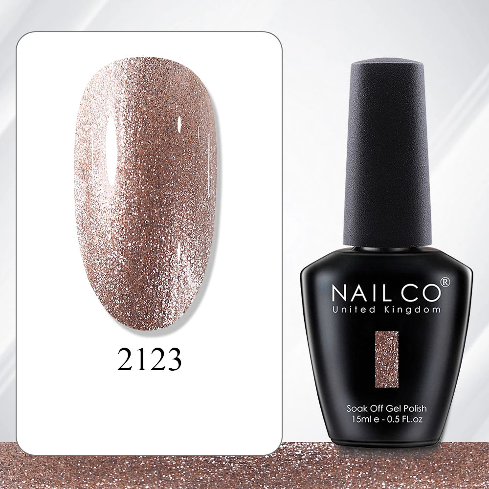 NAILCO 15ml Gel Polish Hema TPO Free Nail Art Semi Permanent UV Varnish Gel Manicure Top Coat Hybrid Gel Glue Nails Supply Ongle