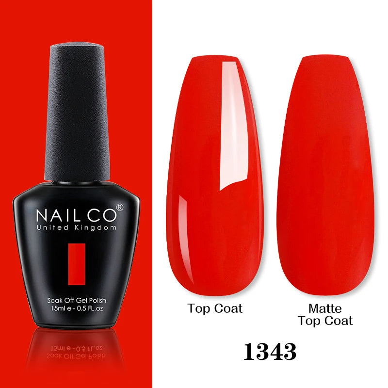 NAILCO 15ML Top coat Base coat Gel nail polish nails art Semi Permanent Lacquer Varnish Hybrid nail supplies for professionals