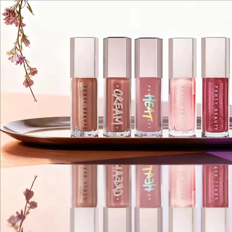 Christmas Best Seller Fenty Beauty Lip Glaze 15-color High Gloss Diamond Shimmering Glass Lip Gloss Sexy Nourishing Women Makeup