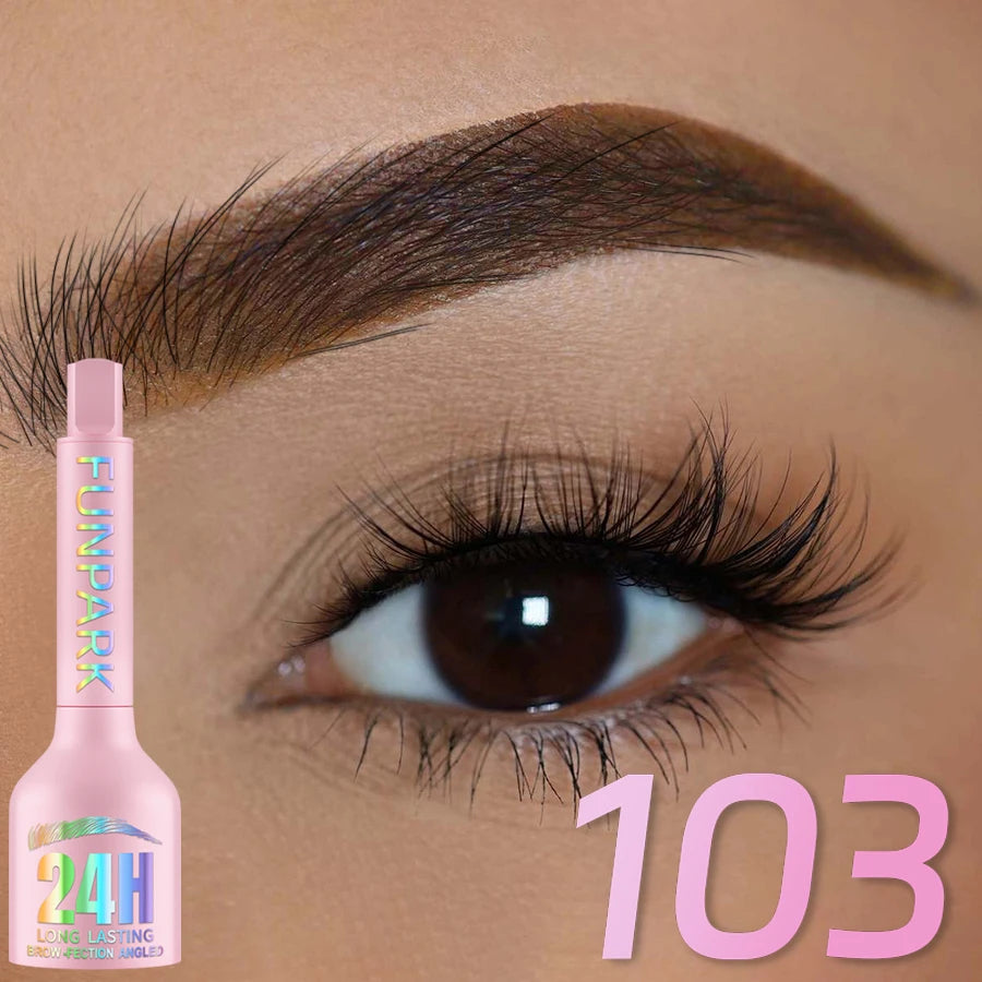 3D Dye Eyebrow Pencil Hairling Anti-smudge Waterproof 3 Colors Black Brown Brush Natural Wild Eyebrow Enhancers Cream Makeup