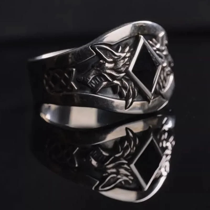 Ruth Ring Decorated with Punk Rings Around the Trend Game