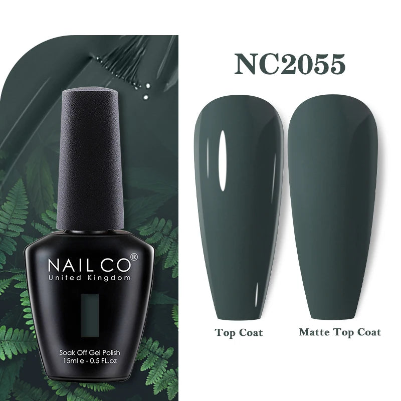 NAILCO 15ML Top coat Base coat Gel nail polish nails art Semi Permanent Lacquer Varnish Hybrid nail supplies for professionals