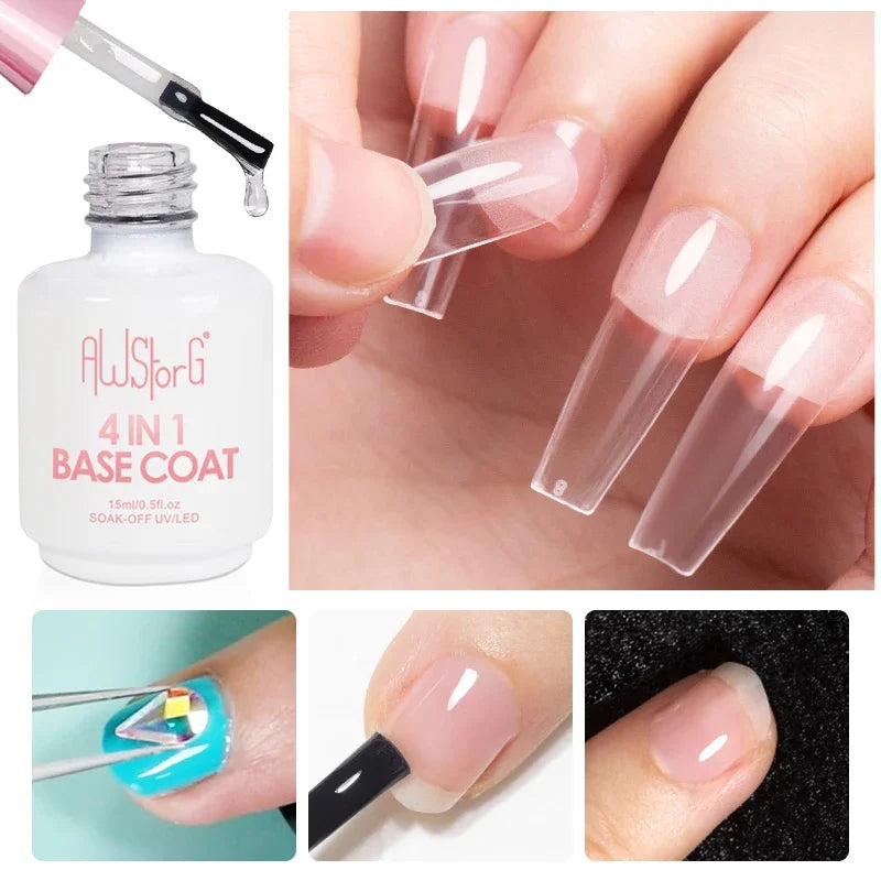 NEW Stain Resistant Gel Top Coat Gel Nail Polish UV Diamond Topcoat No Wipe Sealer Gel Finish Manicure Nail Art Salon Quality