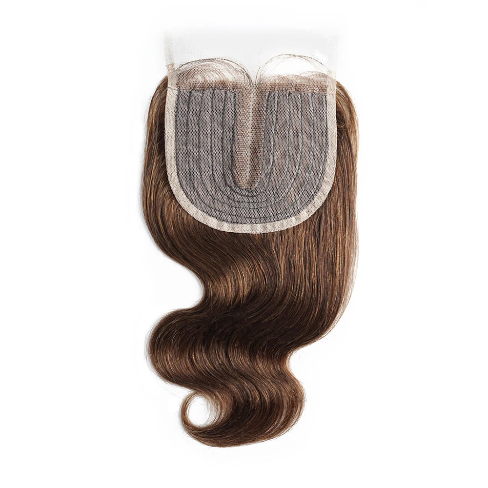 Body Wave 4x1 T Lace Closure Middle Part Transparent Lace Black Brown Honey Blonde Indian Remy Human Hair Bobbi Collection