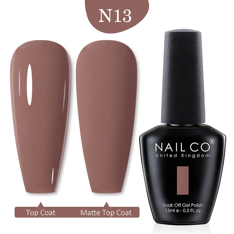 NAILCO Red Colors Series 15ML Nail Gel Polish Nail Supplies Semi Permanent For Nail  Art Manicure Soak Off LED UV Hybrid Varnish