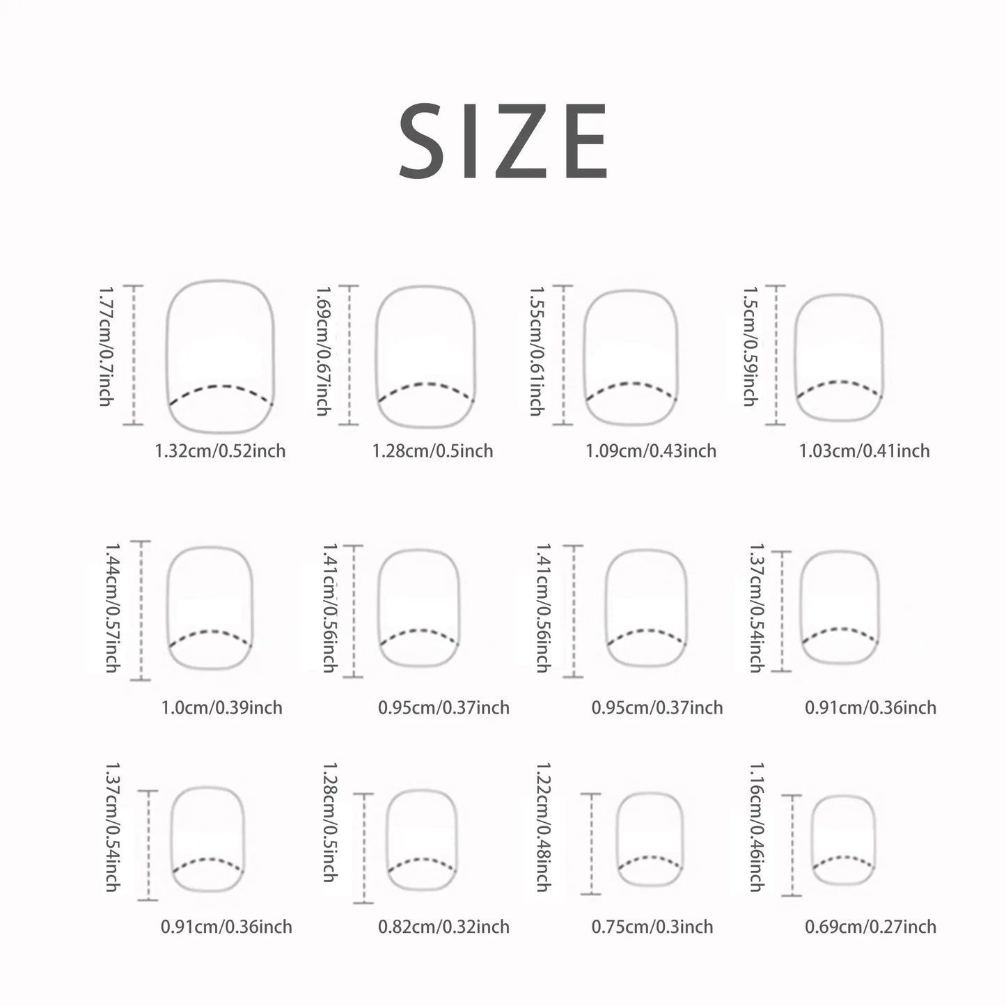 24 PCs Short French Minimalist Leopard Print Nails with 1 Jelly and 1 Nail File