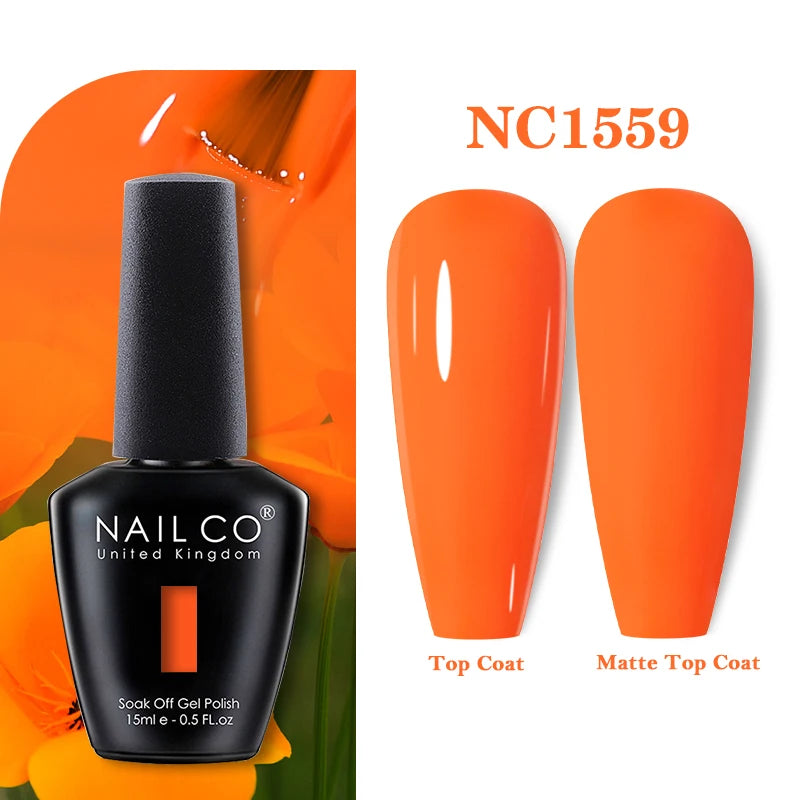 NAILCO 15ml Gel Polish Nail Art Vernis Semi Permanent UV Gel Polish For Manicure Design Hybrid Varnish Summer Nails Products