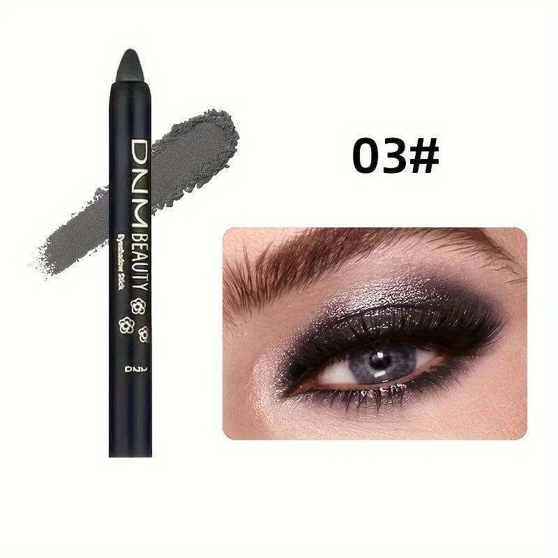 Shimmery Monochrome Eyeshadow Pencil - Waterproof, LongLasting Eye Makeup in Black, Blue, Pink, Purple, Fair - 9 ColorGlitter Ey