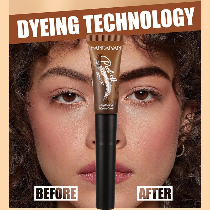 Eyebrow Dye 5-color Peel-off Waterproof  Long-lasting Dye Natural And Easy To Color Beginner-friendly Quick-drying Eyebrow Dye