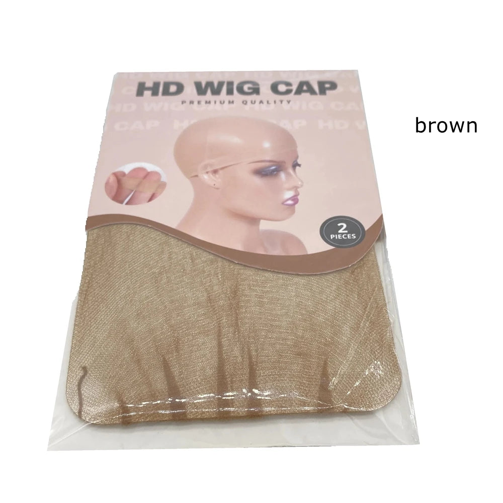 12 Pcs HD Thin Wig Cap Transparent and Invisible Sheer Wig Cap for HD Wigs Wig Accessories