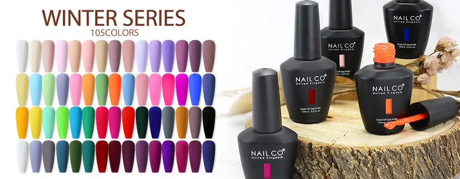 NAILCO 15ML Top coat Base coat Gel nail polish nails art Semi Permanent Lacquer Varnish Hybrid nail supplies for professionals