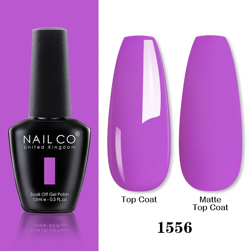 NAILCO 15ML Top coat Base coat Gel nail polish nails art Semi Permanent Lacquer Varnish Hybrid nail supplies for professionals