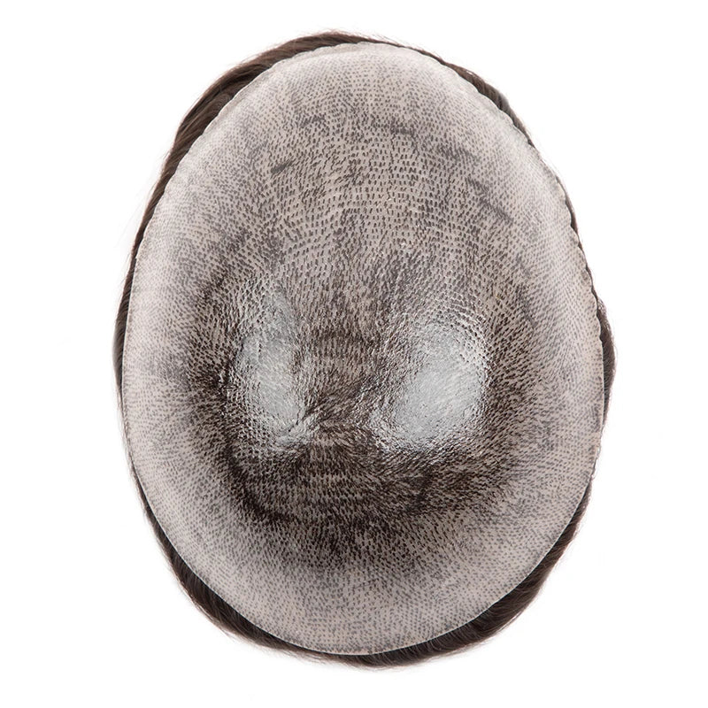 Hot Sale Toupee Wigs Human Hair For Men 0.12-0.14mm Skin Hair Prosthesis Man 6" Men's Capillary Prosthesis Soft Mens Hair System