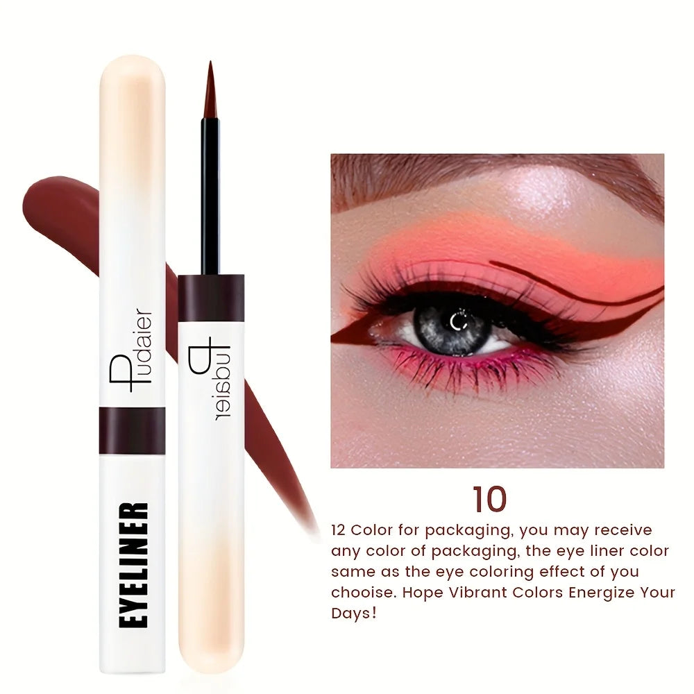 Matte Liquid Eyeliner, Matte Finish, Silky Smooth and Quick-Drying, Long-Lasting, Waterproof and Smudge-Proof,Eye Makeup
