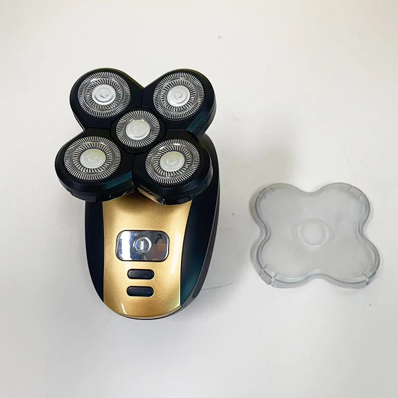 New Six Head Household Electric Hair Clipper, Bald Head, USB Charging, Large Capacity, Suitable for Facial Shaving