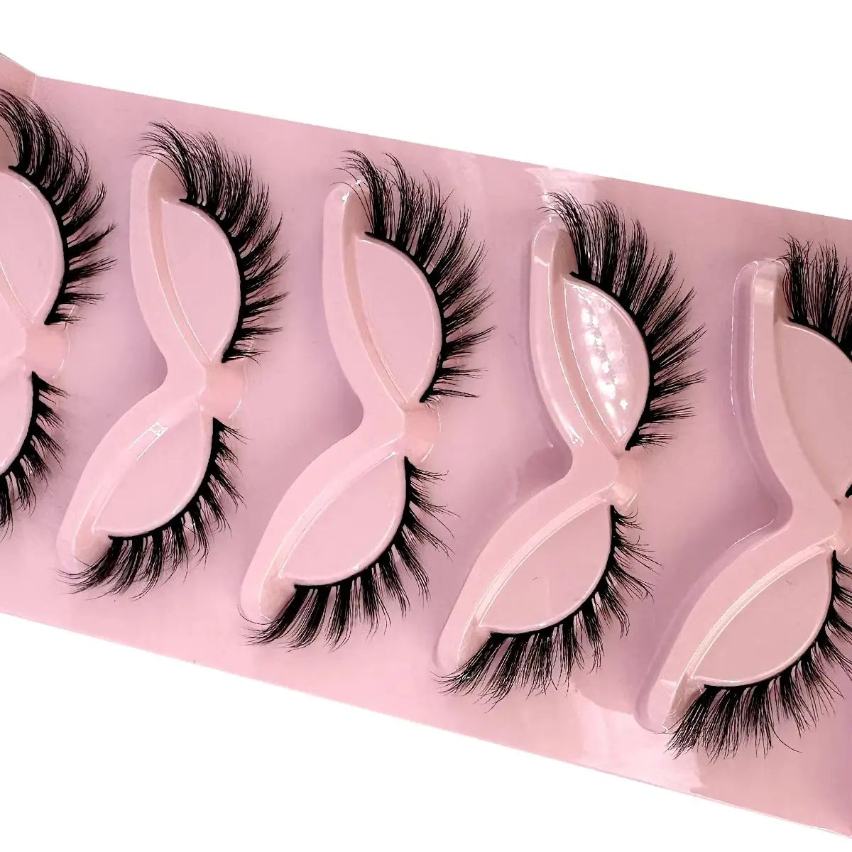 New Cat Eye Lashes Mink Eyelashes 3D Curl Winged Natural Realistic Messy End Eye Elongated Thick False Eyelashes Soft Fake Lashe