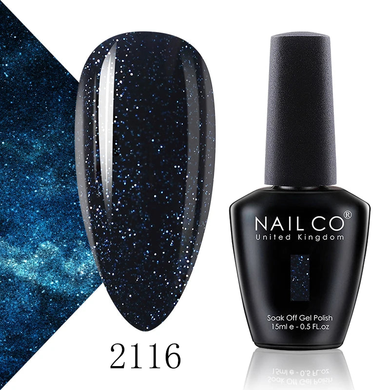 NAILCO 15ml Blue Gel Polish UV Gel Polish Varnish Hybrid DIY Nails For DIY Manicure Semi Permanent Soak Off LED Gel Nail Polish