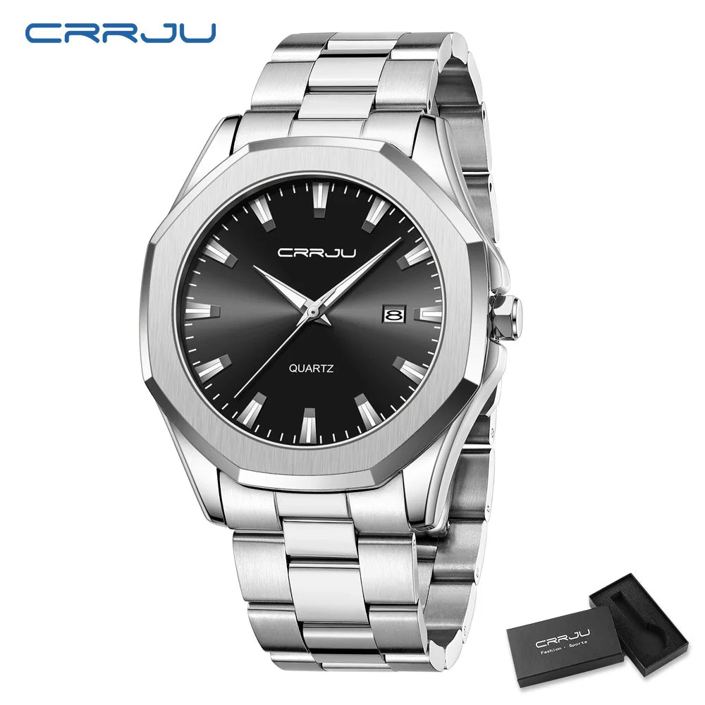 Watches for Men Classic with Date Business Dress Luxury Waterproof Luminous Mens Wrist Watch Analog Stainless Steel Men Watch