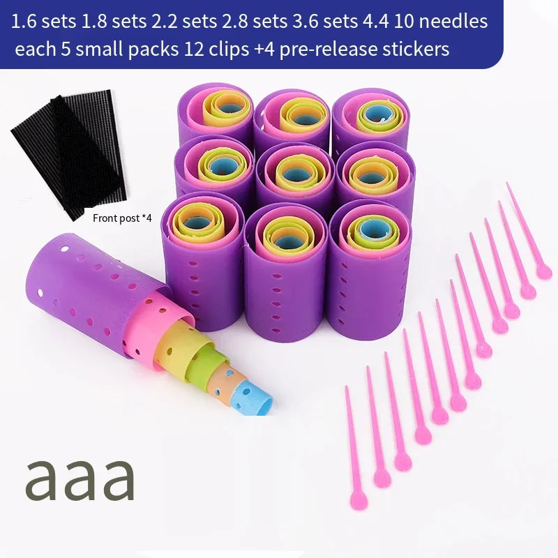 Hair Rollers Heatless Hair Curlers No Heat Hair Bangs Volume Self-adhesive Hook Loop DIY Styling Tools Set cabello бигуди