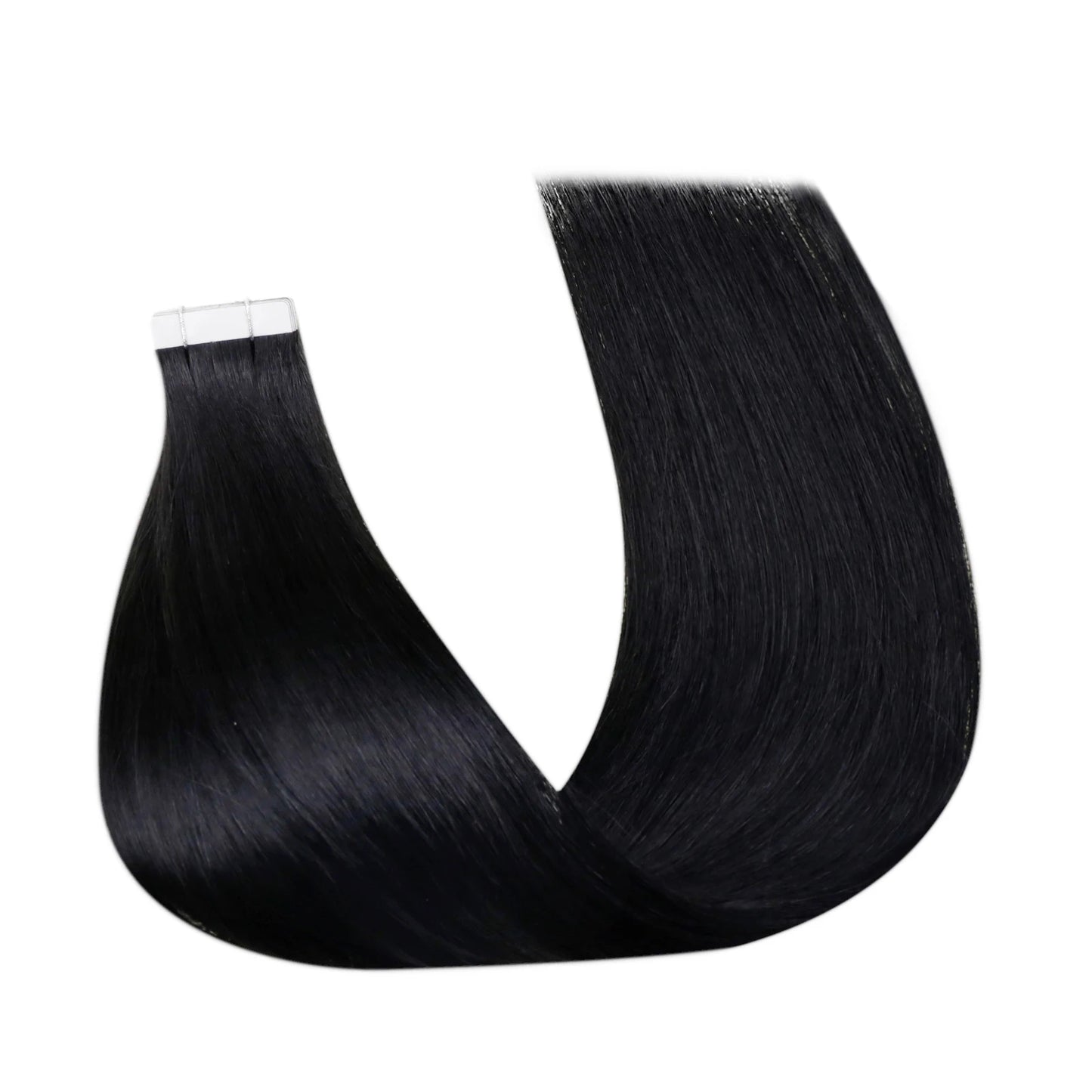 Laavoo Remy Tape in Hair Extensions 100% Real Human Hair Straight Natural 12-24inch 20pcs&40pcs Double Sided PU Skin Weft Hair