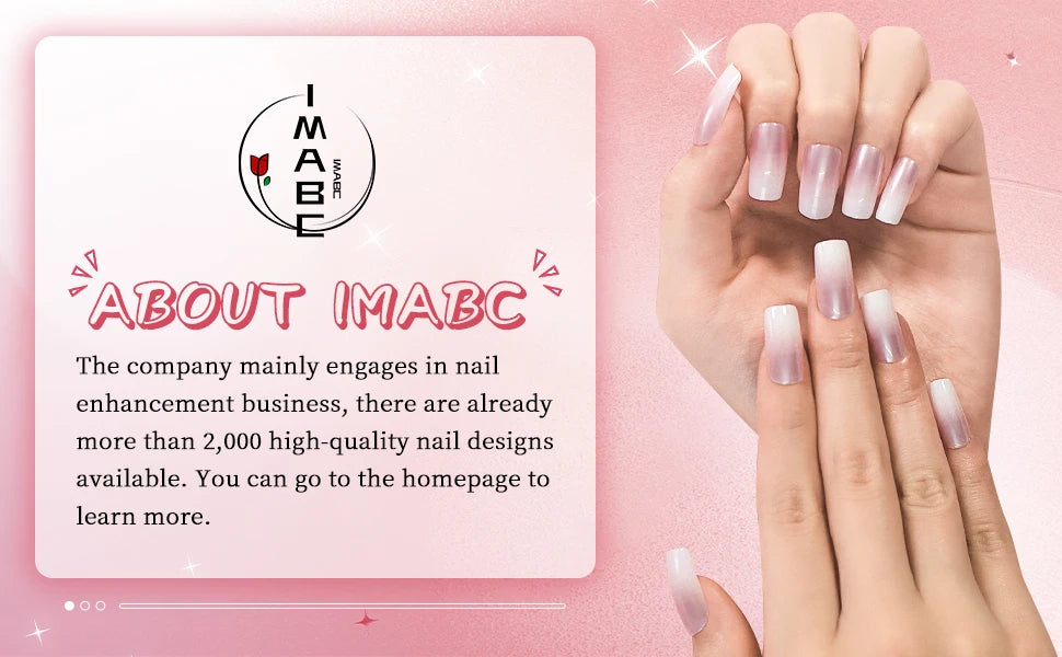 IMABC press on false nails metallic blue and silver avaliable