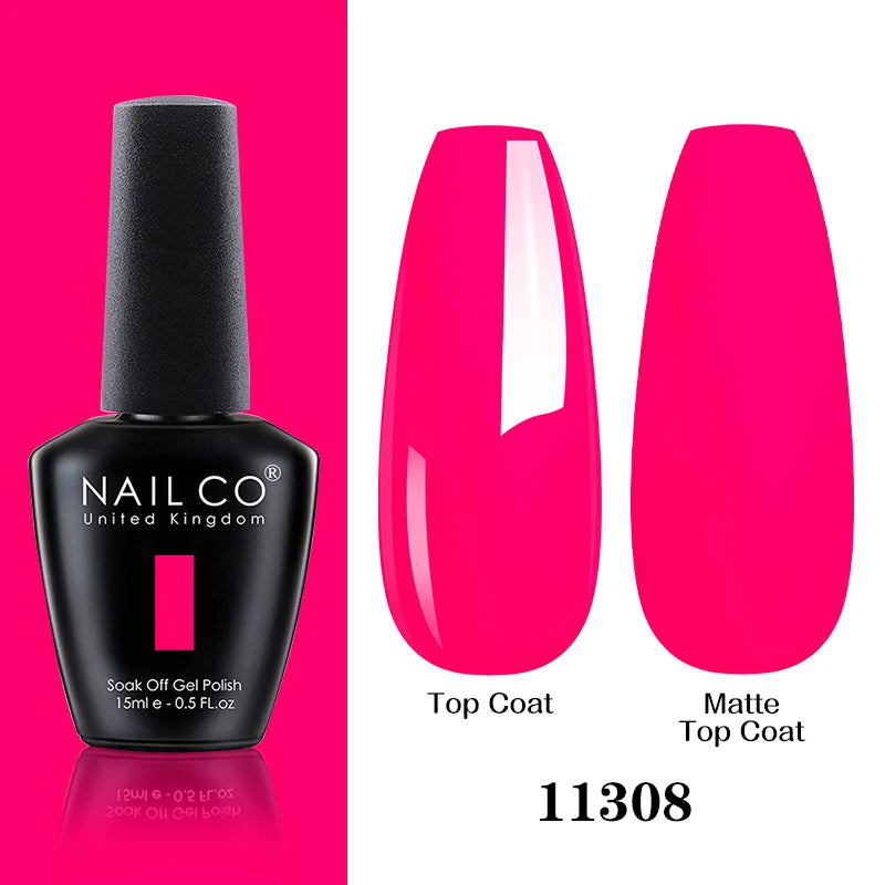 NAILCO 15ML Top coat Base coat Gel nail polish nails art Semi Permanent Lacquer Varnish Hybrid nail supplies for professionals